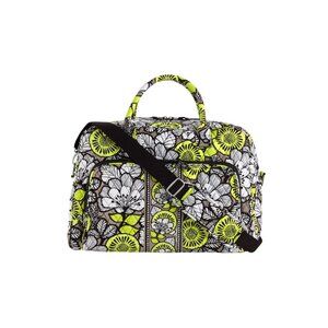 New Vera Bradley Weekender Citron Travel Bag Luggage Yellow Black